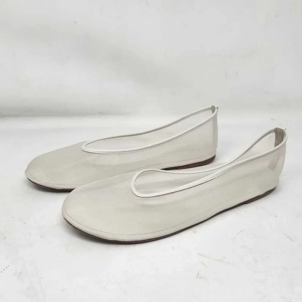 New women's 10 By Anthropologie mesh ballet flats in Cream - Picture 6 of 11